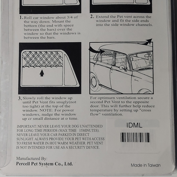 PERCELL Pet Vent Expandable Car Window - Picture 4 of 14
